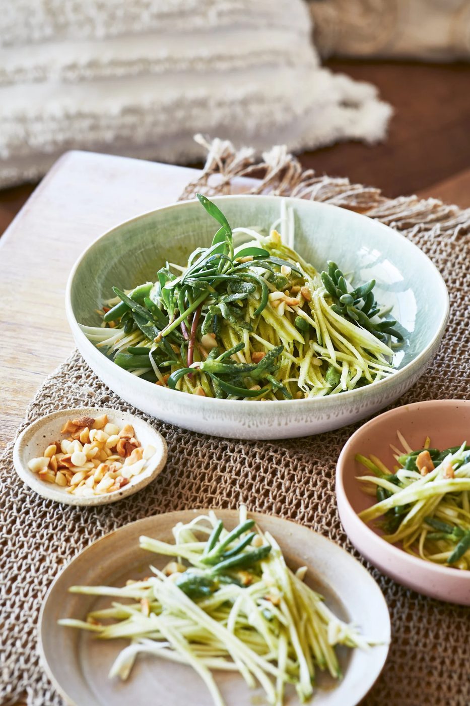 Green mango and karkalla salad